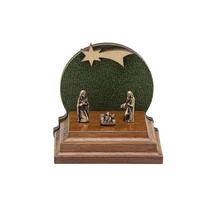 Mini Presépio Verde de Madeira Natal