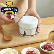 Mini Processador 2 Lâminas de Alimentos Manual Triturador