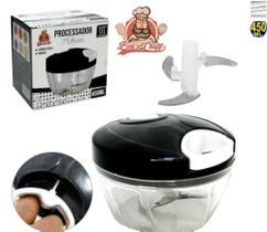 mini processador 2 laminas inox, preto, vermelho, branco