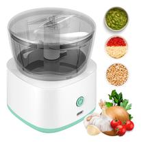 Mini Processador 3 Laminas Elétrico Alho S/fio Alimentos Usb Mini Processador 3 Laminas Elétrico Alho S/fio Alimentos Usb