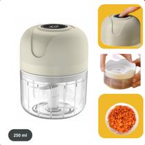 Mini Processador Alho Usb Eletrico Compacto Rápido e Potente