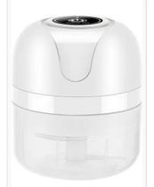 Mini Processador Alimento Triturador Alho Elétrico Usb 250ml Cor Branco Mini Processador Alimento Triturador Alho Elétrico Usb 250ml Cor Branco