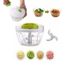 Mini Processador Alimentos Cortador Manual Cebola Alho 500ml