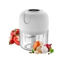 Mini Processador Alimentos Moedor Elétrico Alho S/fio 250ml