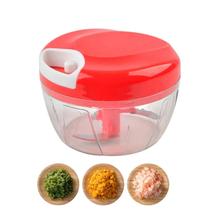 Mini Processador Alimentos Triturador Alho Manual 2 Lâminas