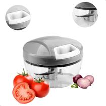 Mini Processador Alimentos Triturador Manual 3 Lâminas