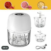 Mini Processador Compacto Alho Eletrico Potente Usb Silencioso Mini Processador Compacto Alho Eletrico Potente Usb Silencioso