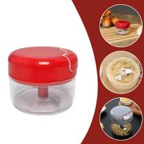 Mini Processador De Alimento Triturador Manual De Alho 2 Laminas em Aço Inox 200ml Mini Processador De Alimento Triturador Manual De Alho 2 Laminas em Aço Inox 200ml