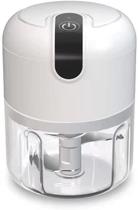 Mini Processador De Alimentos 3 Lâminas Elétrico Bivolt USB - Branco