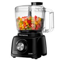 Mini Processador de alimentos 300 watts preto Turbo Pratic - MP-16-B (220V)