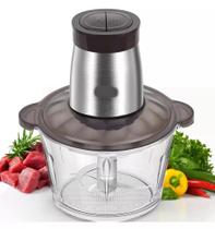 Mini Processador De Alimentos De Vidro 2L Tritura Processa 110v 250w