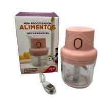 Mini Processador de Alimentos Elétrico e Recarregável 250ml