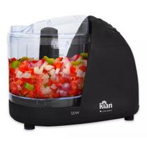 Mini Processador de Alimentos Elétrico Kian 120W Preto 220V Compacto, Prático e Versátil