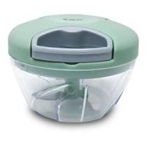 Mini Processador de Alimentos Manual 500ml Compacto Verde Mini Processador de Alimentos Manual 500ml Compacto Verde