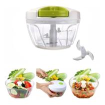 Mini processador de alimentos manual com 3 lâminas 123útil Mini processador de alimentos manual com 3 lâminas 123útil