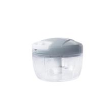 Mini processador de alimentos manual em plástico com 2 lâminas 6x9cm