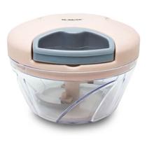 Mini Processador de Alimentos Manual Triturador Cortador Alho Cebola Carne legumes - 500ml