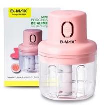 Mini Processador De Alimentos Moedor Elétrico Recarregável 250ml B-MAX BM-F909