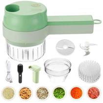 Mini Processador De Alimentos Multifuncional Cor Verde