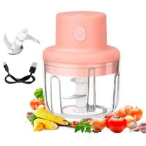 Mini Processador de Alimentos S/Fio Multifuncional para Todo Tipo de Alimento Mini Processador de Alimentos S/Fio Multifuncional para Todo Tipo de Alimento