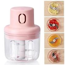 Mini Processador E Triturador Alimentos Elétrico Usb 3 Mini Processador E Triturador Alimentos Elétrico Usb 3