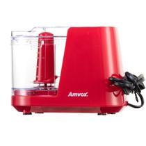 Mini Processador e triturador de alimentos Amvox APR1001 Red 1000W 2 lâminas 220V