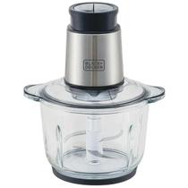 Mini Processador E Triturador De Alimentos Gourmand Gris MP300G Inox C/ Tigela De Vidro 2l 220V