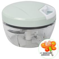 Mini Processador e Triturador de Alimentos Manual 3 Lâminas Verde + Gancho Parede CBRN17881 Mini Processador e Triturador de Alimentos Manual 3 Lâminas Verde + Gancho Parede CBRN17881