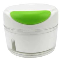 Mini Processador E Triturador Manual De Alimentos 2 Laminas Verde Cód. 128