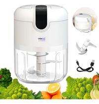 Mini Processador Elétrico Alho Cebola Alimentos Recarregável Inboxmobile Mini Processador Elétrico Alho Cebola Alimentos Recarregável Inboxmobile