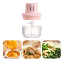 Mini Processador Elétrico Alho Cebola Pimenta Sem Fio Usb