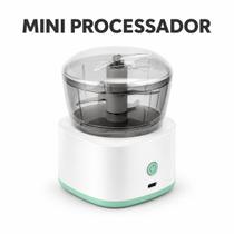 Mini Processador Elétrico de Alimentos 350ml 45W USB Recarregável BMax PratiChef