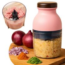 Mini Processador Elétrico Moedor Triturador E Batedor Para Alimentos E Carnes Top