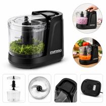 Mini Processador Elétrico Multiuso 350ml Preto Mini Processador Elétrico Multiuso 350ml Preto