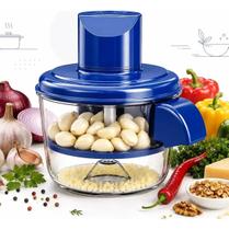 Mini Processador Elétrico Recarregável USB Para Alho Cebola Temperos Frutas Legumes Com Lâminas Inox 50W Com NF e Lacrado Mini Processador Elétrico Recarregável USB Para Alho Cebola Temperos Frutas Legumes Com Lâminas Inox 50W Com NF e Lacrado