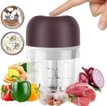 Mini Processador Elétrico Sem Fio Triturador Usb Mini Processador Elétrico Sem Fio Triturador Usb