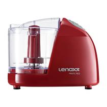 Mini Processador Lenoxx Pratic PMP435 Red 100W 127V 350ml, Filtro Duplo, Tampa Alimentadora e Pés Antiderrapantes Mini Processador Lenoxx Pratic PMP435 Red 100W 127V 350ml, Filtro Duplo, Tampa Alimentadora e Pés Antiderrapantes