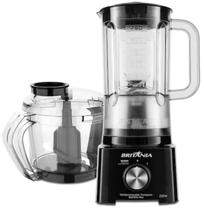 Mini processador liquidificador britania 300w preto 220v