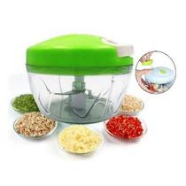 Mini Processador Manual Cortador de Legumes a Corda com Três Laminas