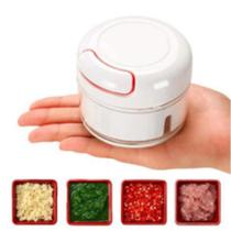 Mini Processador Manual De Alimentos 170ml Triturador E Cortador De Alho Legumes Frutas