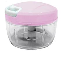 Mini Processador Manual de Alimentos 2 Lâminas Inox 180 ML