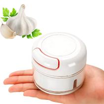 Mini Processador Manual de Alimentos Triturador Alho Resistente Alta Qualidade, Cozinha Prático e Fá