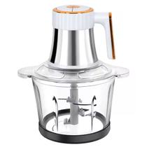 Mini Processador Moedor de Carne Eletrico 4 Laminas 3 Litros Tritura Legumes Verdura Alimentos Cozinha Preparo Refeiçao