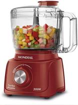 Mini Processador Mondial Turbo Pratic Vermelho 110V
