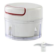 Mini Processador Picador De Alho Tempero Manual - Branco Mini Processador Picador De Alho Tempero Manual - Branco