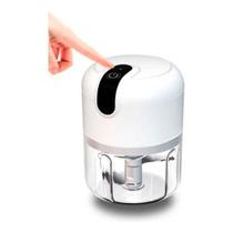 Mini Processador Portátil Elétrico Moedor Alimentos Alho Sem Fio Usb