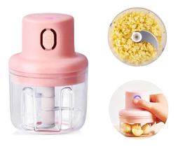 Mini processador recarregavel usb Alho Legumes 3 Lâminas