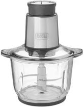 Mini Processador Tigela Vidro MP300G Gourmand Gris Black Decker Mini Processador Tigela Vidro MP300G Gourmand Gris Black Decker