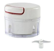 Mini Processador Triturador Alimentos Manual Tempero Legumes Verdura Cozinha 2 Lâminas 170ml Mini Processador Triturador Alimentos Manual Tempero Legumes Verdura Cozinha 2 Lâminas 170ml
