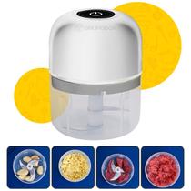 Mini Processador Triturador de Alho A Prova D'agua Branco - Food Processor